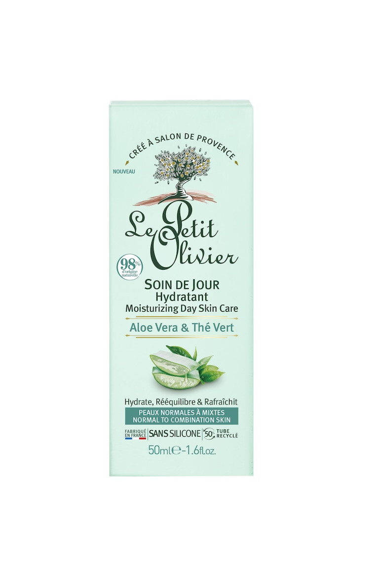 Le Petit Olivier Crema pentru zi hidratanta aloe vera&ceai verde 50 ml - Pled.ro