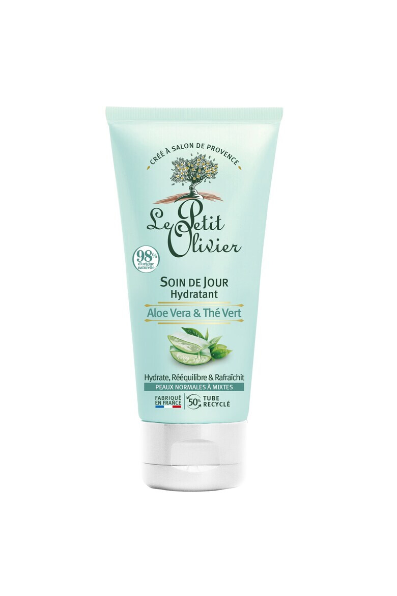 Le Petit Olivier Crema pentru zi hidratanta aloe vera&ceai verde 50 ml - Pled.ro