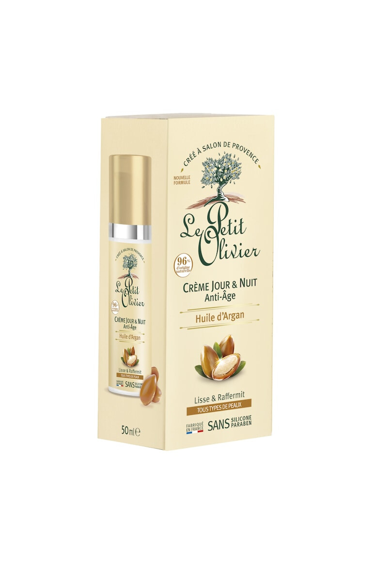 Le Petit Olivier Crema pentru zi & noapte anti age cu ulei de argan 50ml - Pled.ro