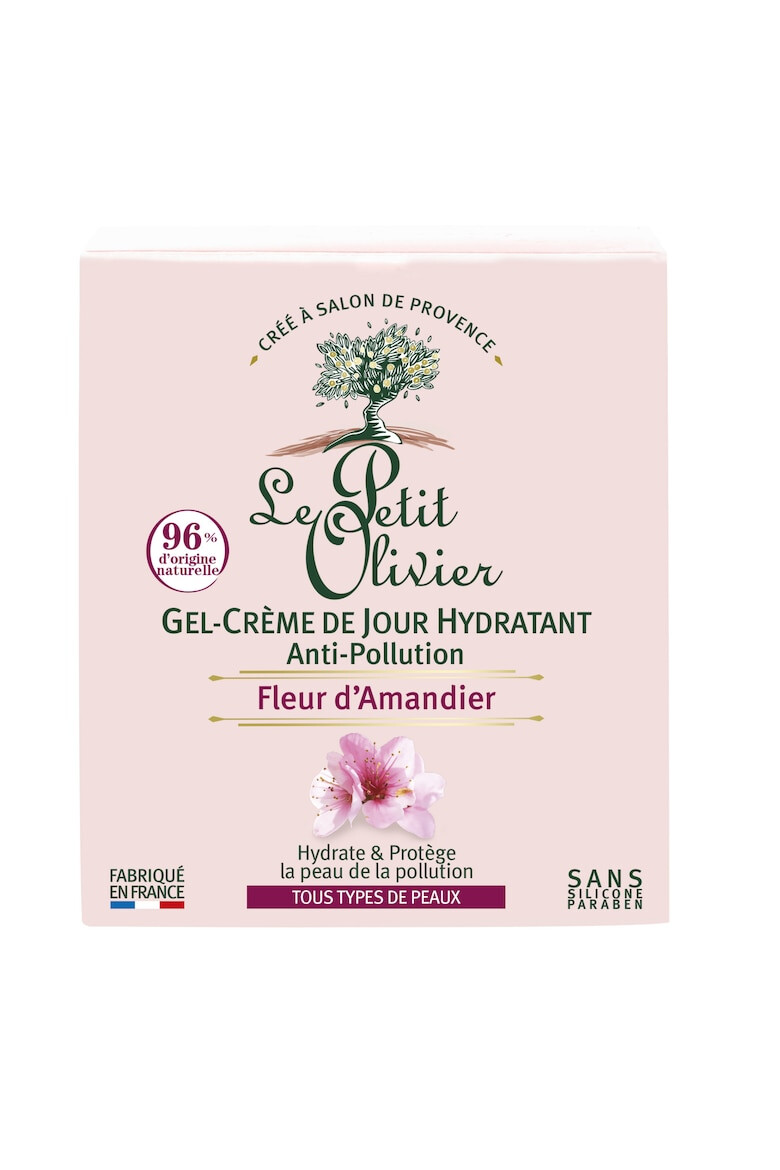 Le Petit Olivier Gel crema pentru zi cu migdale antipoluare pentru toate tipurile de ten 50 ml - Pled.ro