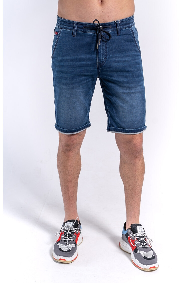 Lee Cooper Bermude din denim cu snur in talie - Pled.ro