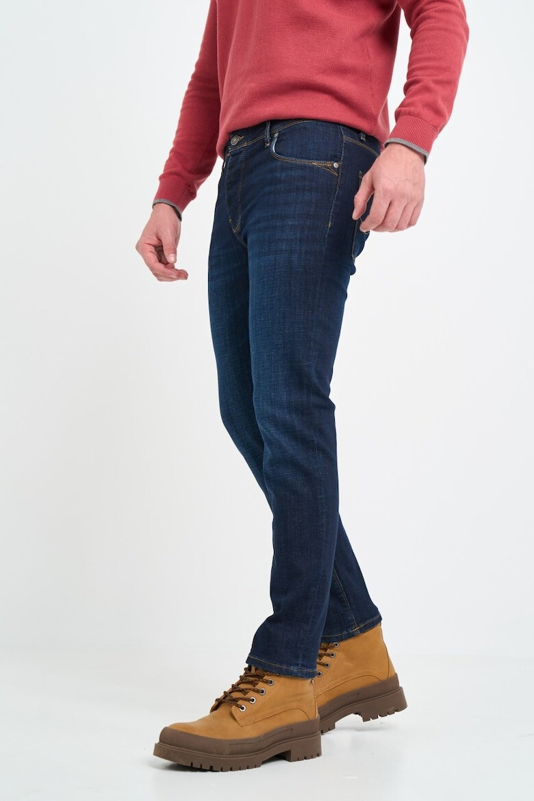 Lee Cooper Blugi barbat slim cu aspect decolorat Albastru - Pled.ro