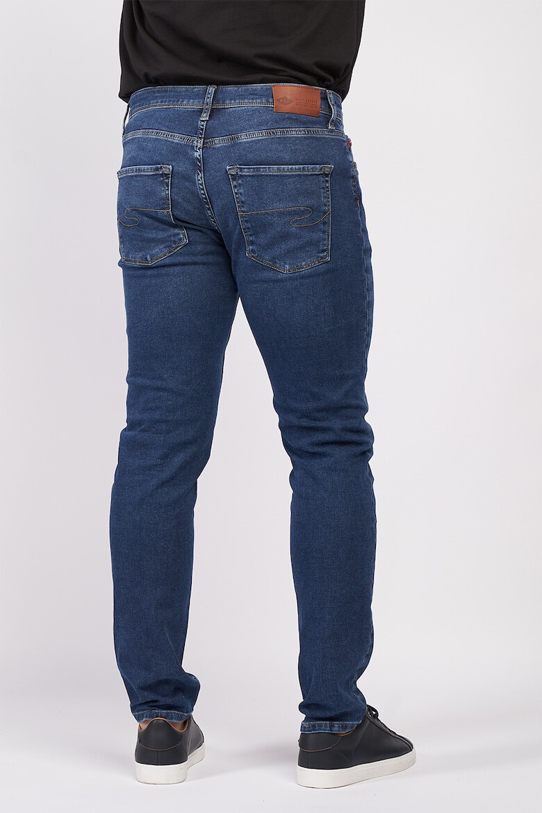 Lee Cooper Blugi barbat slim cu aspect usor decolorat Dark Blue - Pled.ro