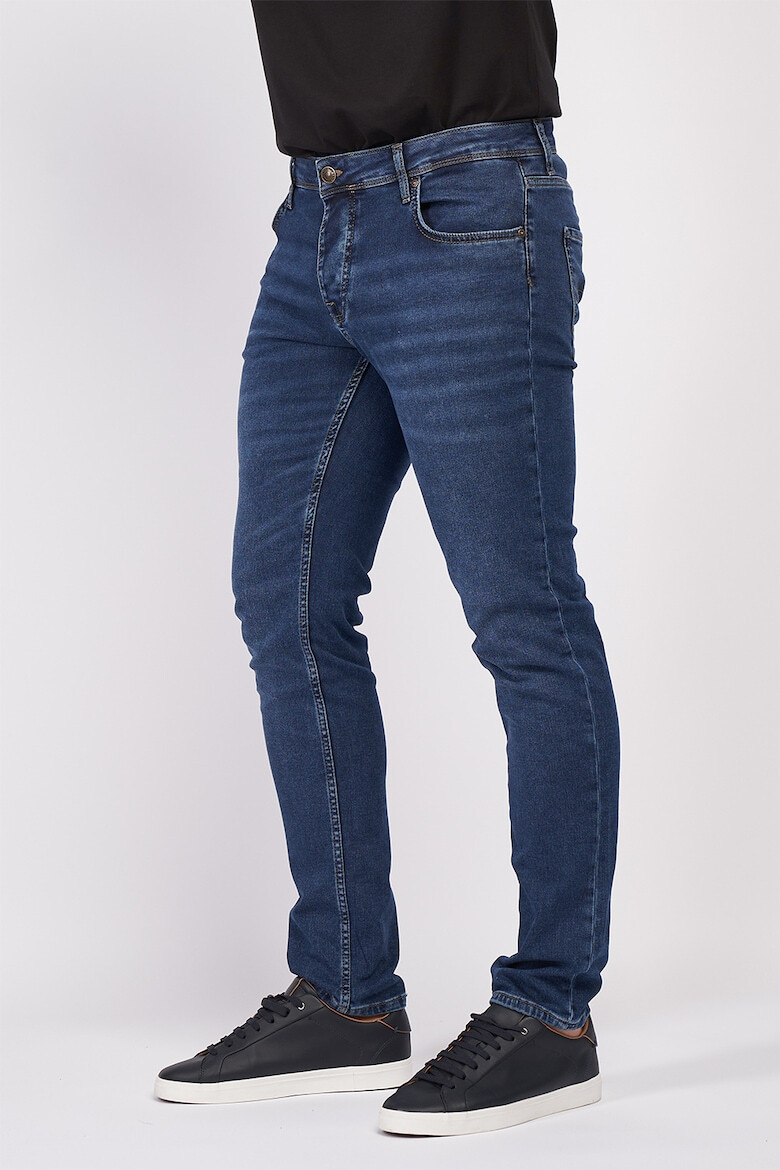 Lee Cooper Blugi barbat slim cu aspect usor decolorat Dark Blue - Pled.ro