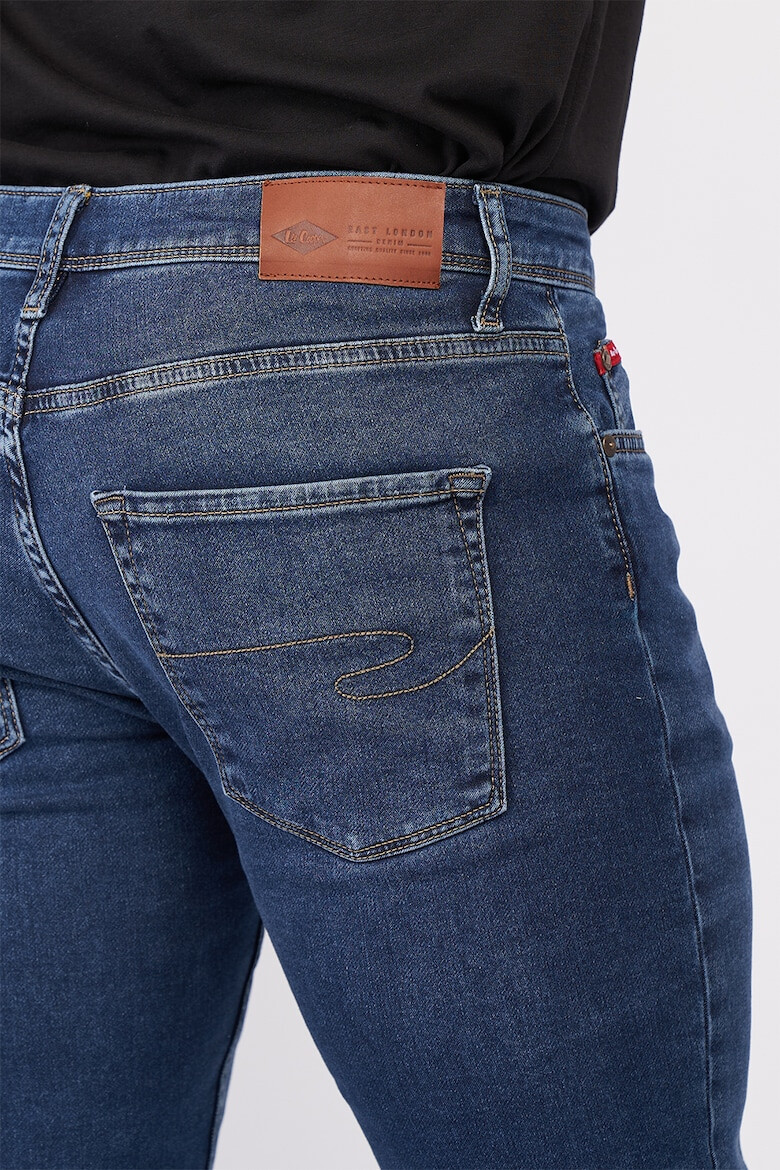 Lee Cooper Blugi barbat slim cu aspect usor decolorat Dark Blue - Pled.ro