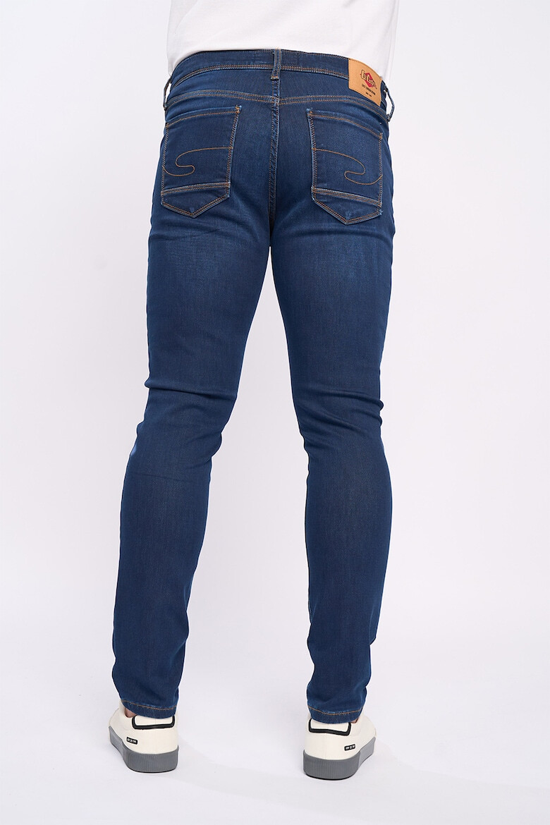 Lee Cooper Blugi barbat slim inchisa cu aspect usor decolorat Albastru - Pled.ro