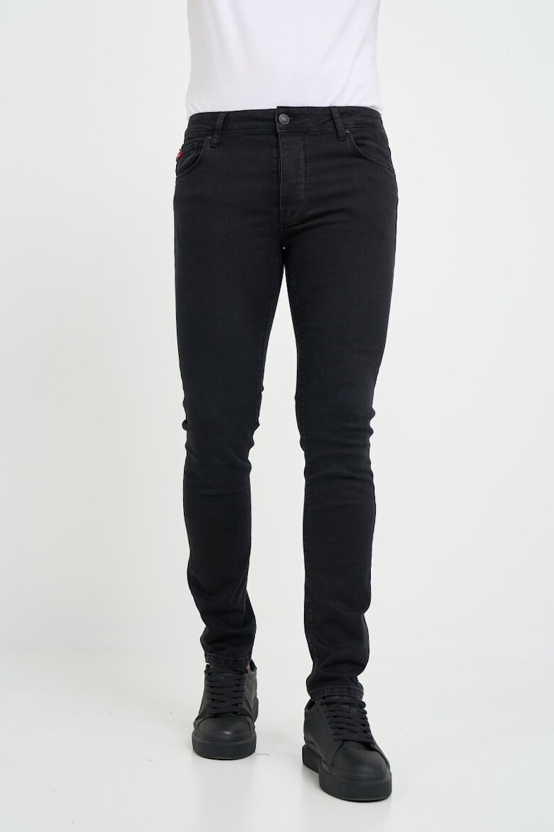 Lee Cooper Blugi barbat slim inchisa Negru - Pled.ro