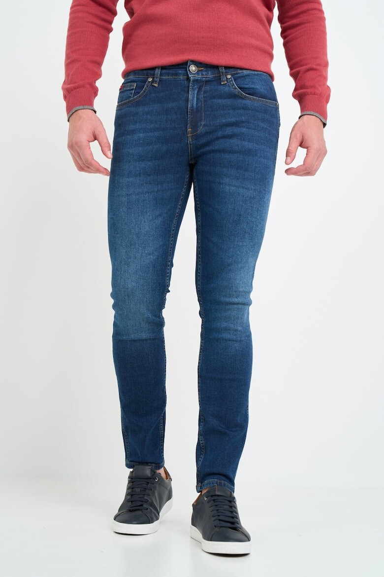 Lee Cooper Blugi barbat super slim cu aspect decolorat Albastru - Pled.ro