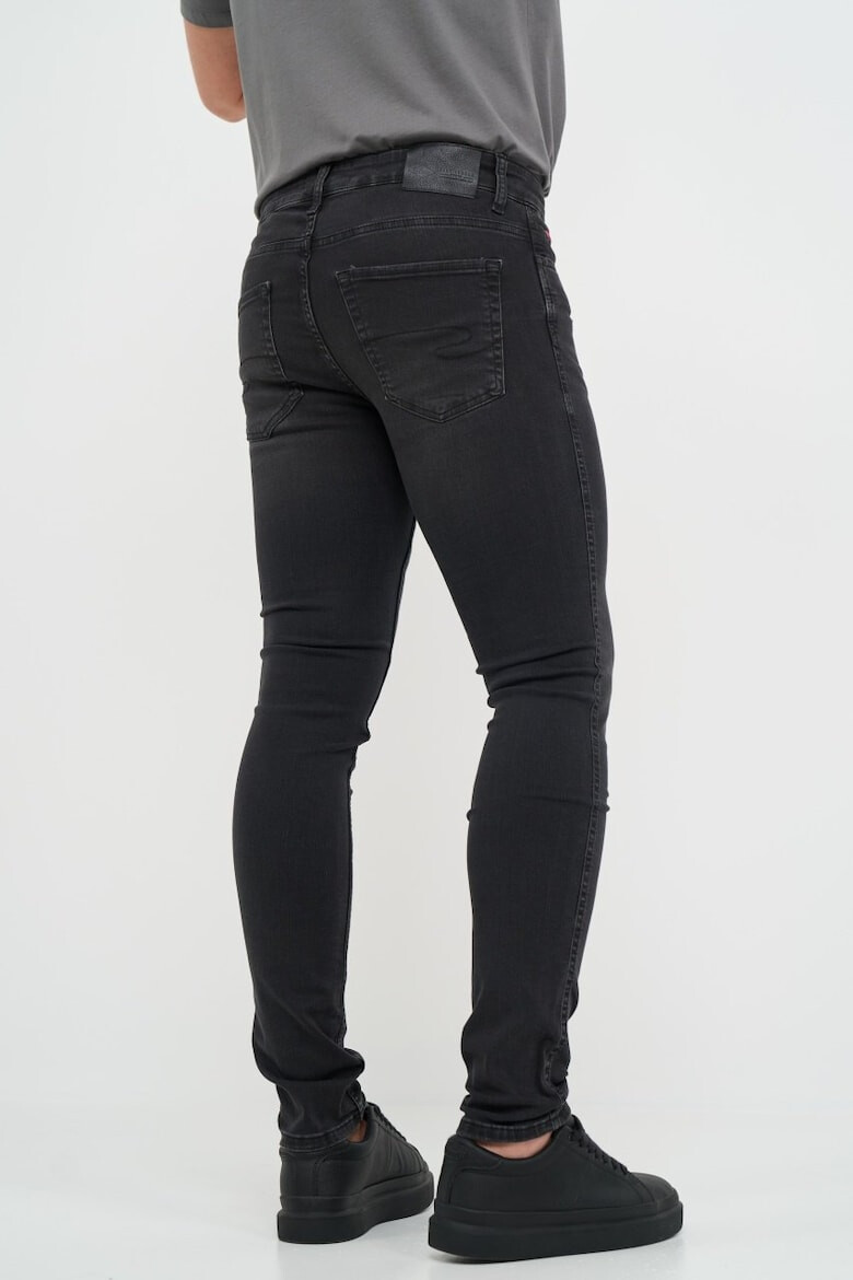 Lee Cooper Blugi barbat super slim inchisa si logo Negru - Pled.ro