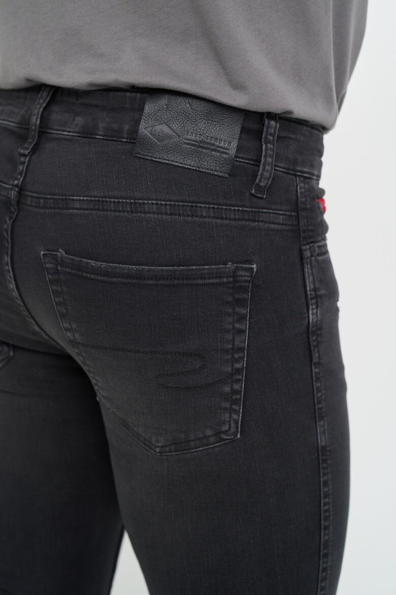 Lee Cooper Blugi barbat super slim inchisa si logo Negru - Pled.ro