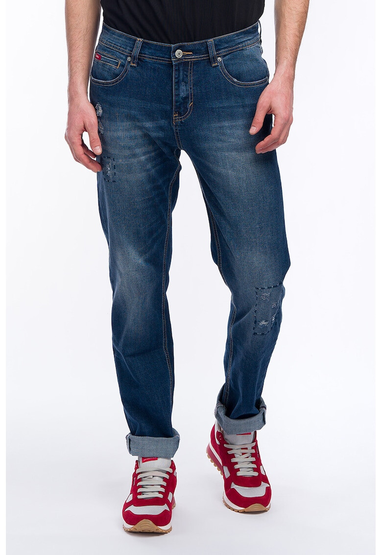 Lee Cooper Blugi slim fit cu aspect deteriorat - Pled.ro