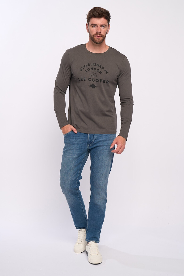 Lee Cooper Bluza de bumbac cu imprimeu logo Maro taupe - Pled.ro