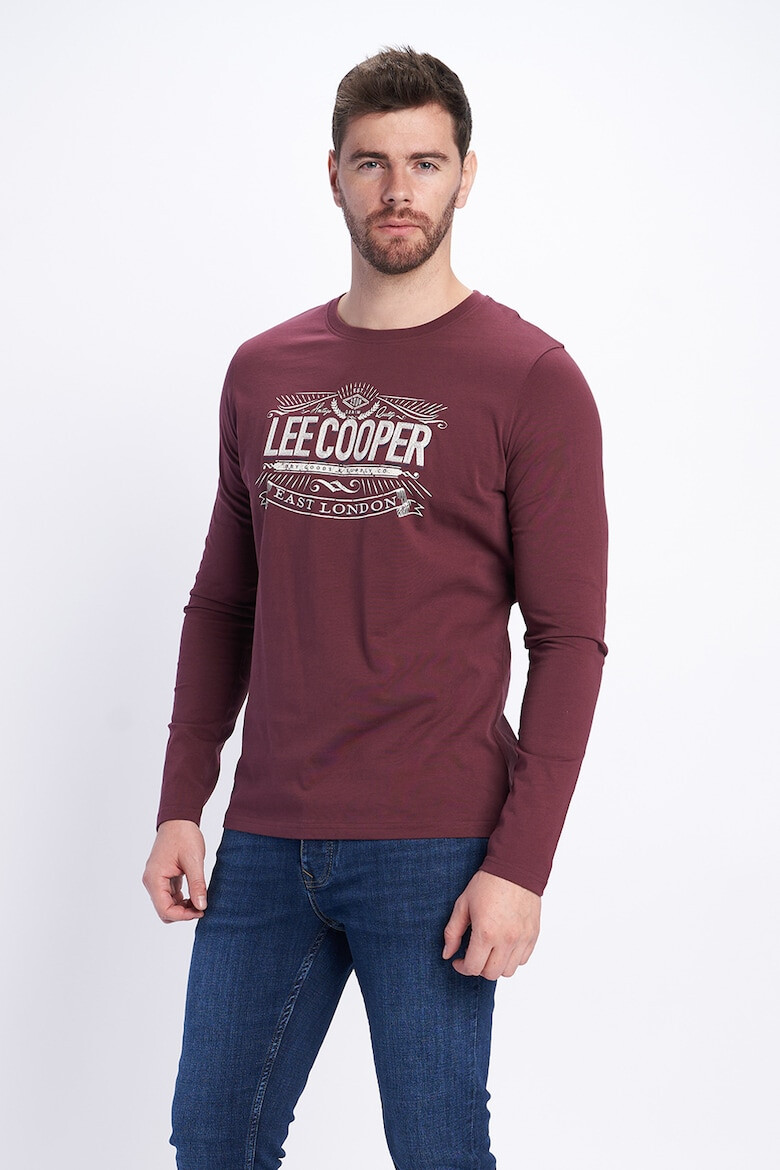 Lee Cooper Bluza de bumbac cu imprimeu logo supradimensionat - Pled.ro