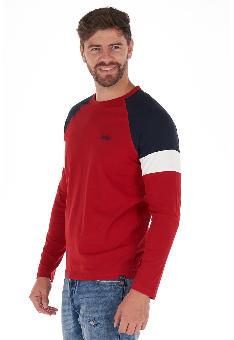 Lee Cooper Bluza de bumbac cu maneci raglan - Pled.ro