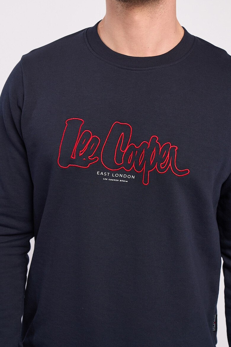 Lee Cooper Bluza de trening cu decolteu la baza gatului si logo - Pled.ro