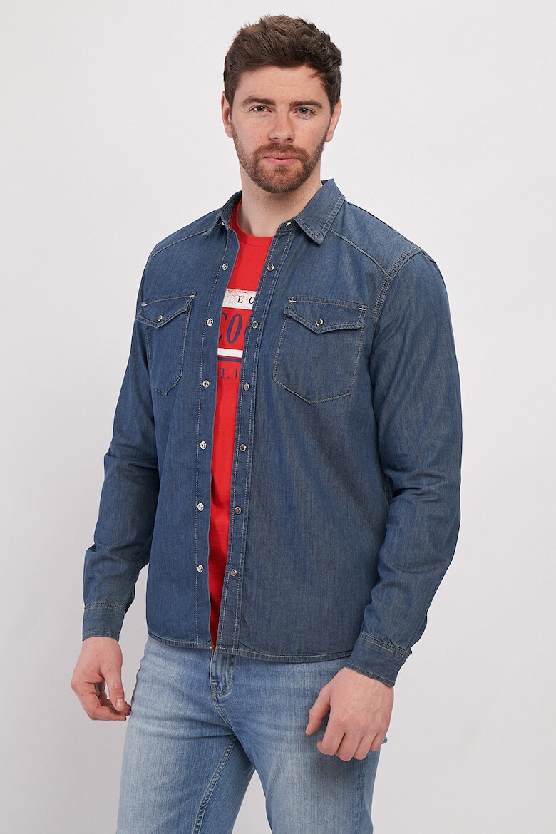 Lee Cooper Camasa din denim cu buzunare pe piept - Pled.ro