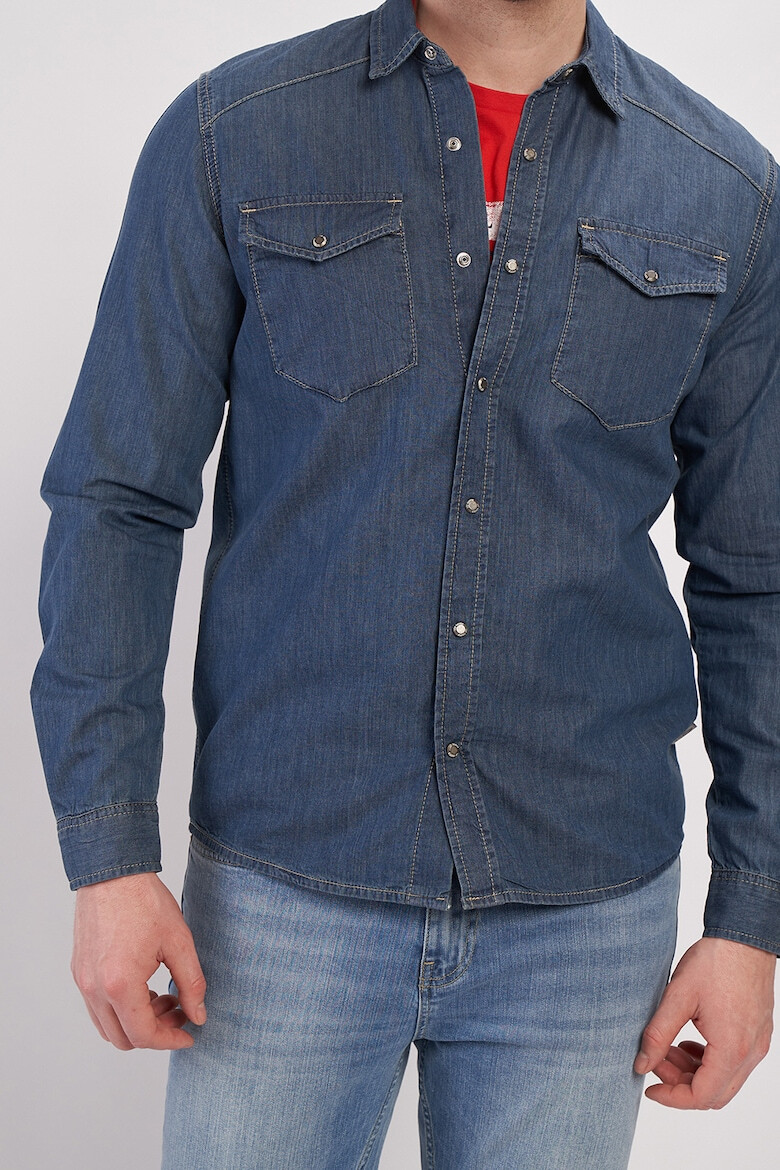 Lee Cooper Camasa din denim cu buzunare pe piept - Pled.ro