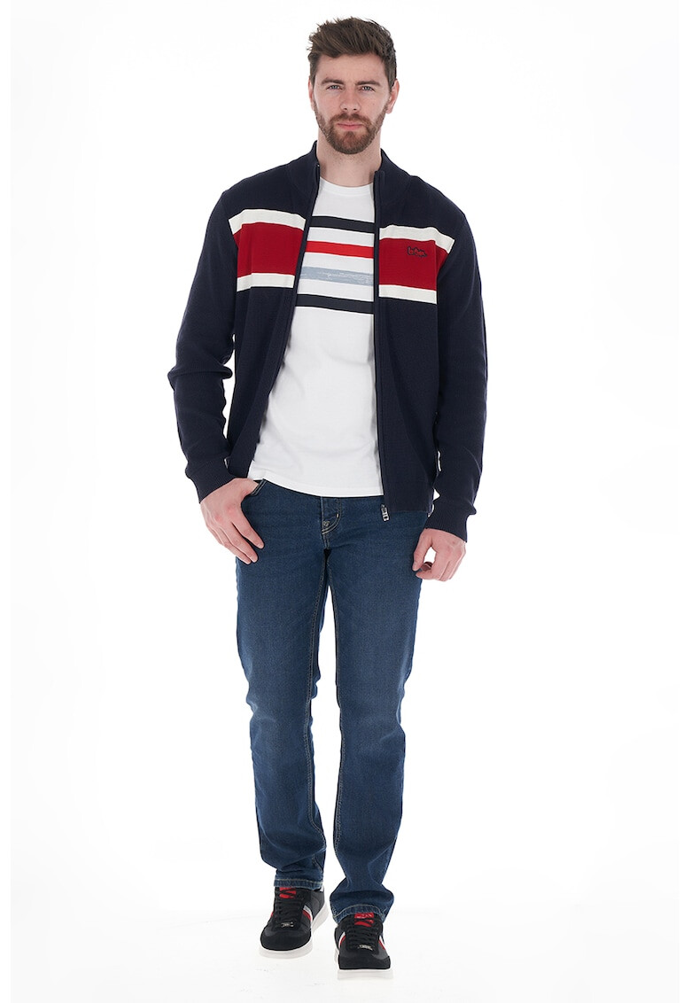 Lee Cooper Cardigan cu fermoar si logo brodat - Pled.ro