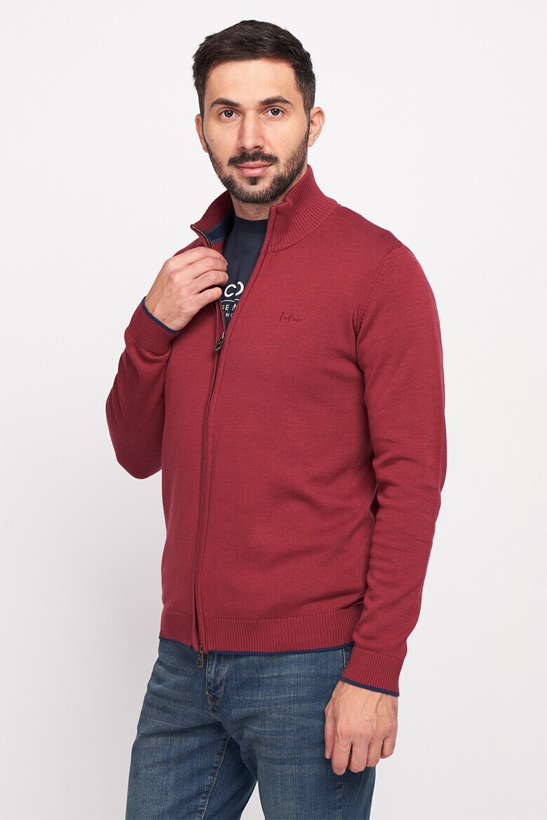 Lee Cooper Cardigan tricotat fin cu fermoar - Pled.ro