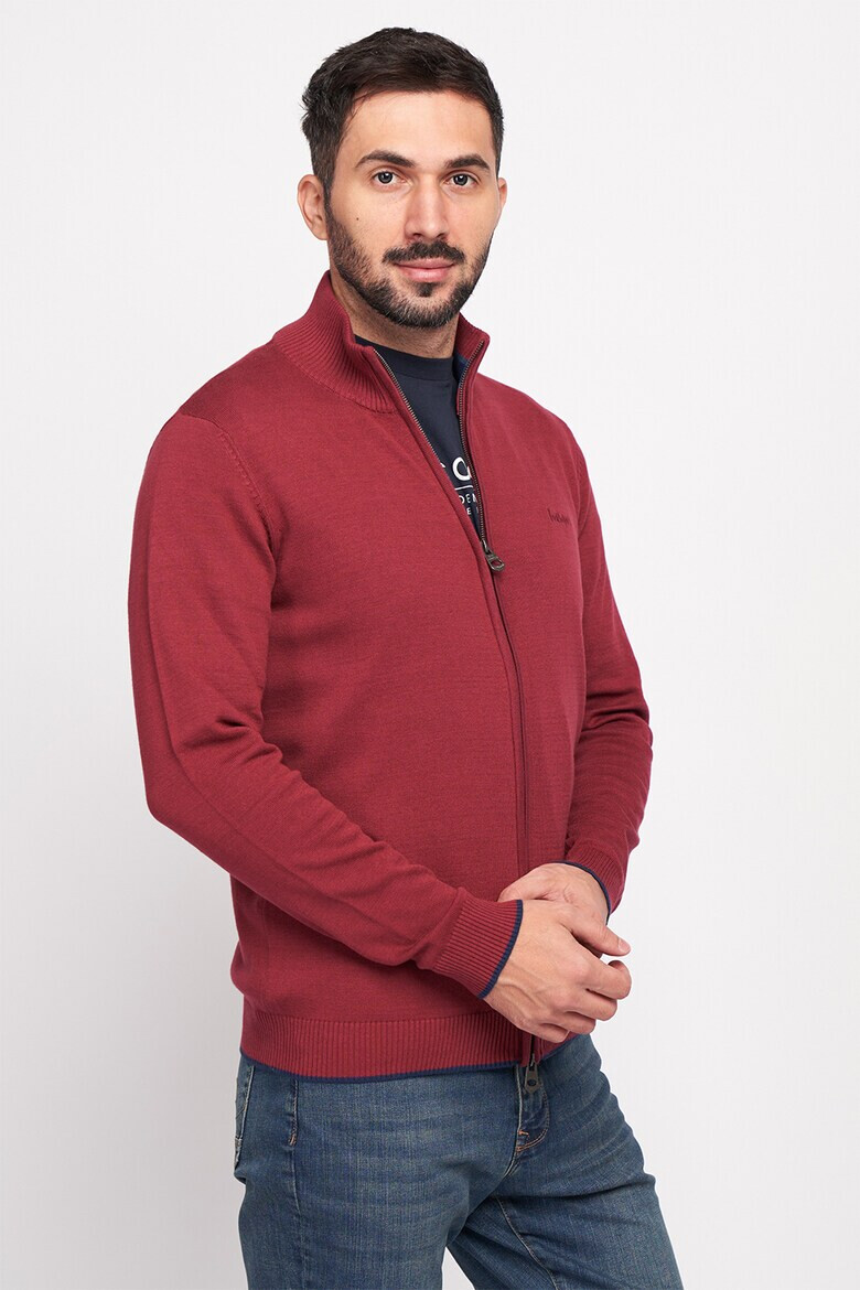 Lee Cooper Cardigan tricotat fin cu fermoar - Pled.ro