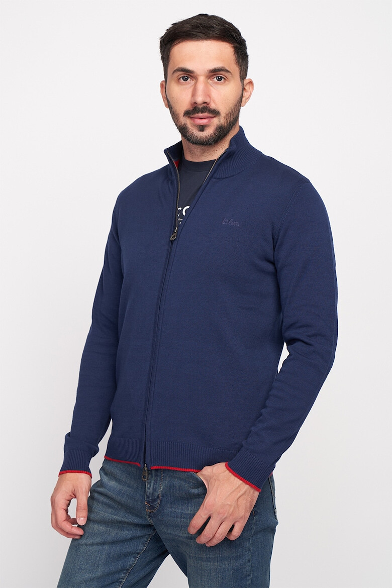 Lee Cooper Cardigan tricotat fin cu fermoar - Pled.ro