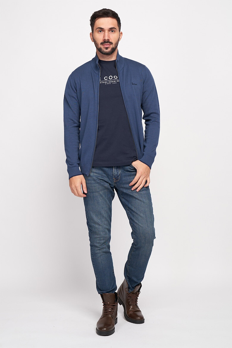 Lee Cooper Cardigan tricotat fin cu fermoar - Pled.ro