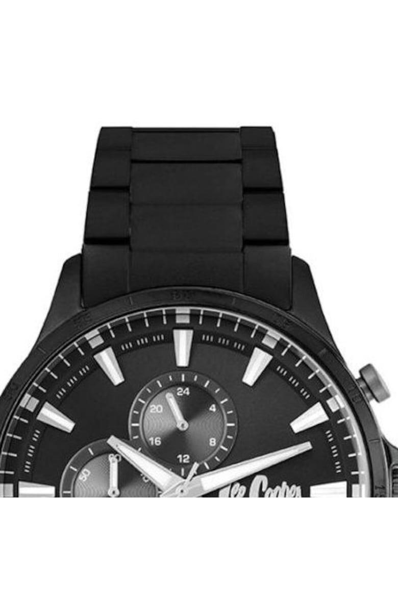 Lee Cooper Ceas barbati Quartz Inox/Cauciuc Negru - Pled.ro