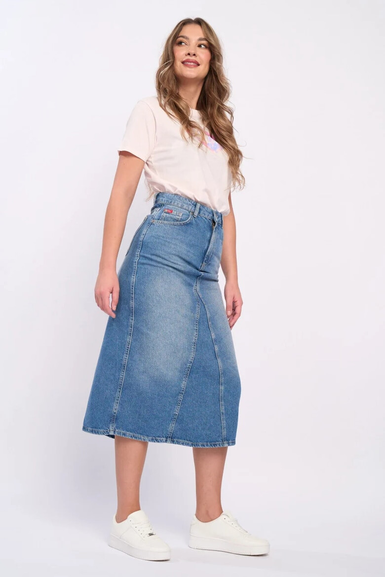 Lee Cooper Fusta midi din denim - Pled.ro