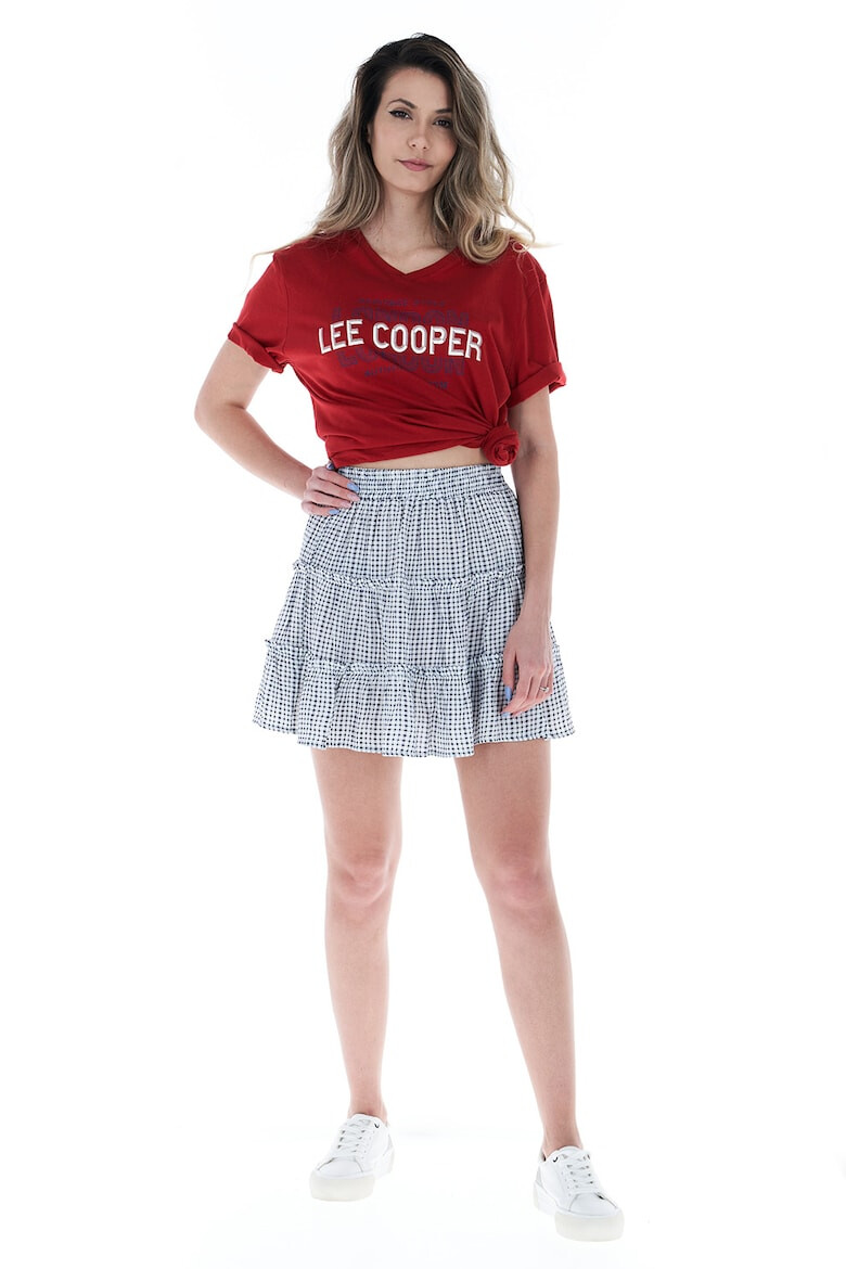 Lee Cooper Fusta mini evazata cu volane - Pled.ro