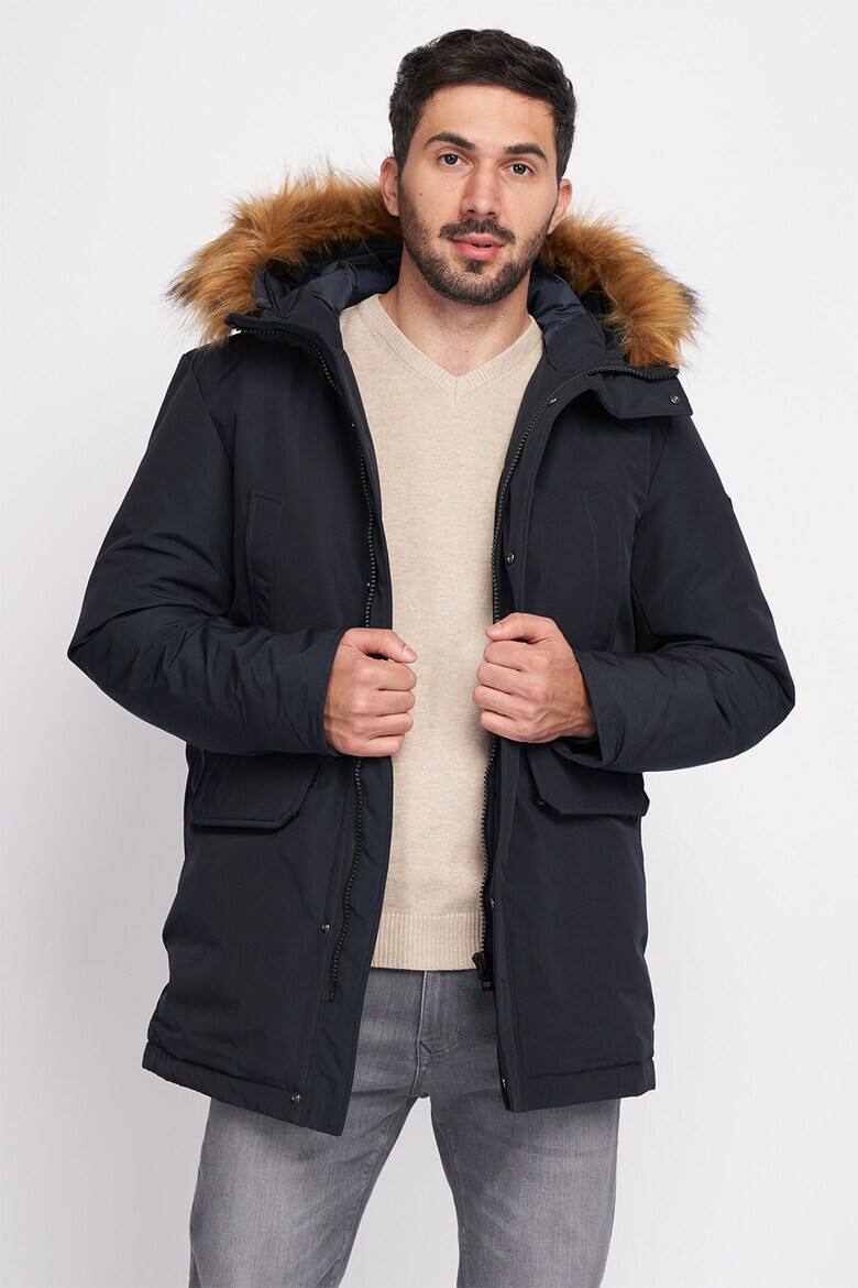 Lee Cooper Geaca parka cu detaliu de blana sintetica - Pled.ro