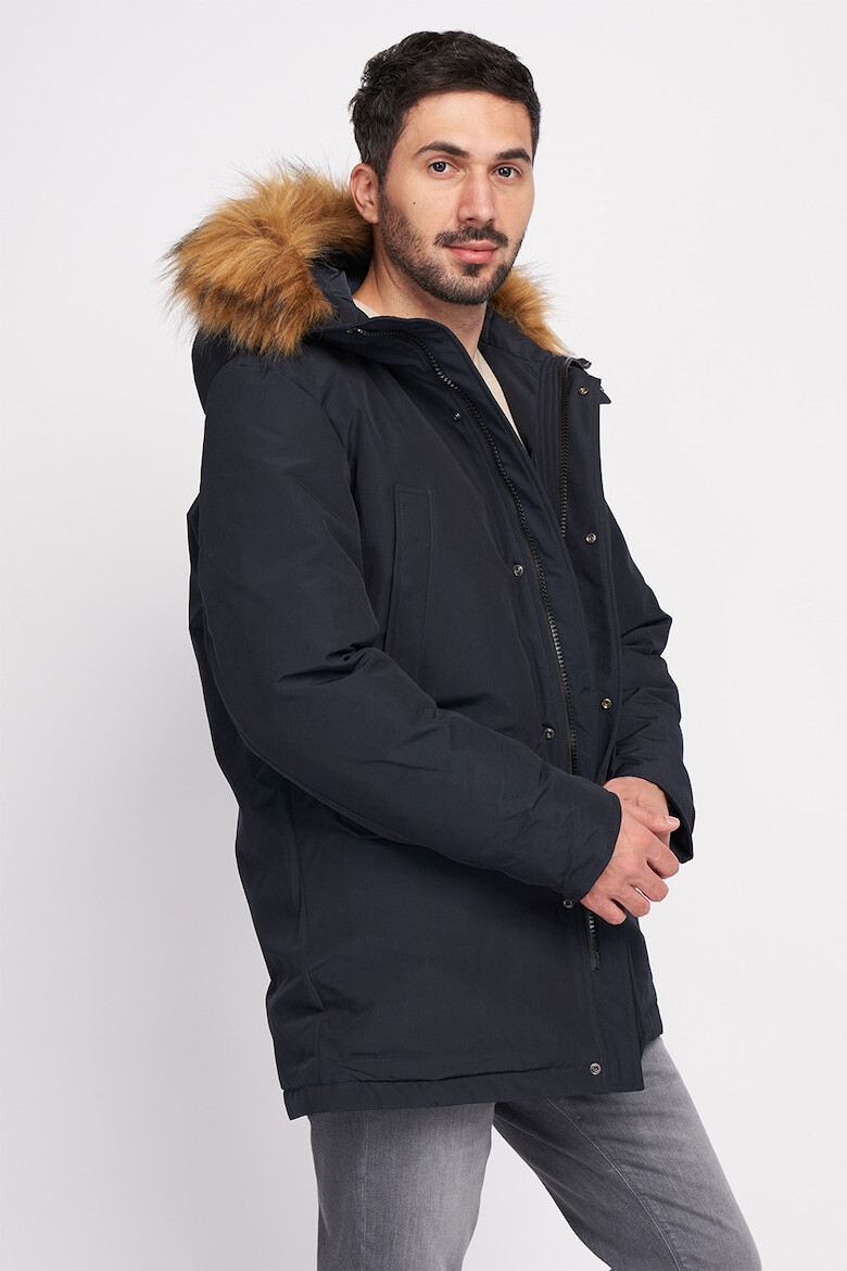 Lee Cooper Geaca parka cu detaliu de blana sintetica - Pled.ro