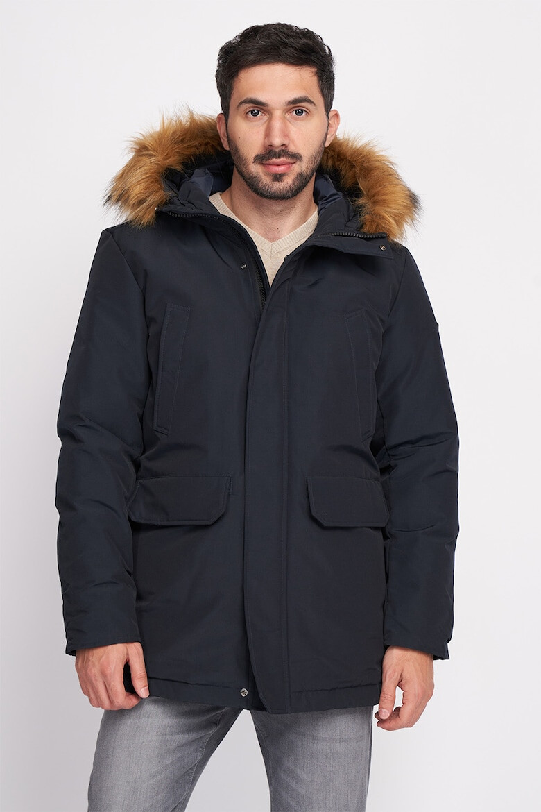 Lee Cooper Geaca parka cu detaliu de blana sintetica - Pled.ro