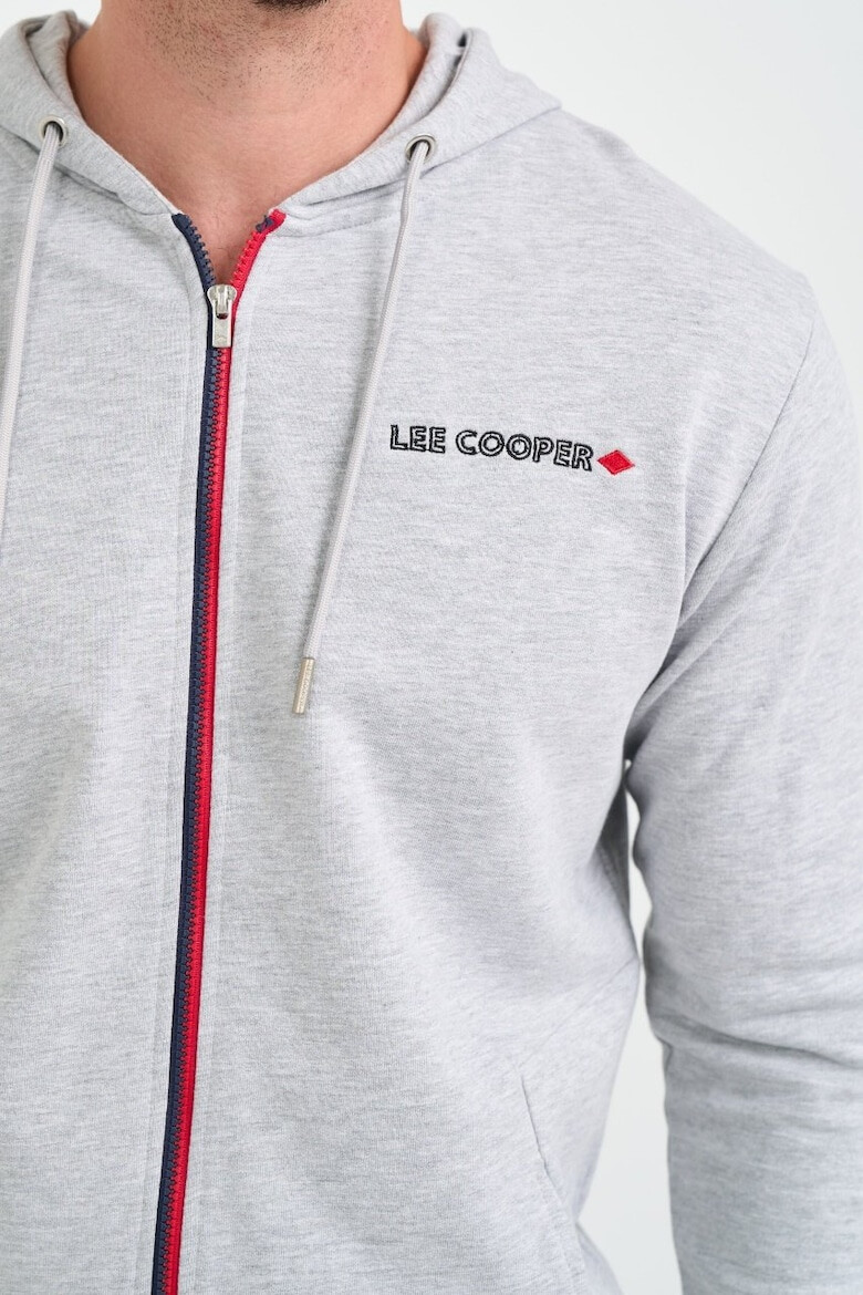 Lee Cooper Hanorac barbat cu gluga si logo Gri - Pled.ro