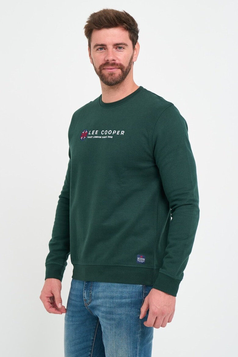 Lee Cooper Hanorac barbat cu logo aplicat Verde - Pled.ro