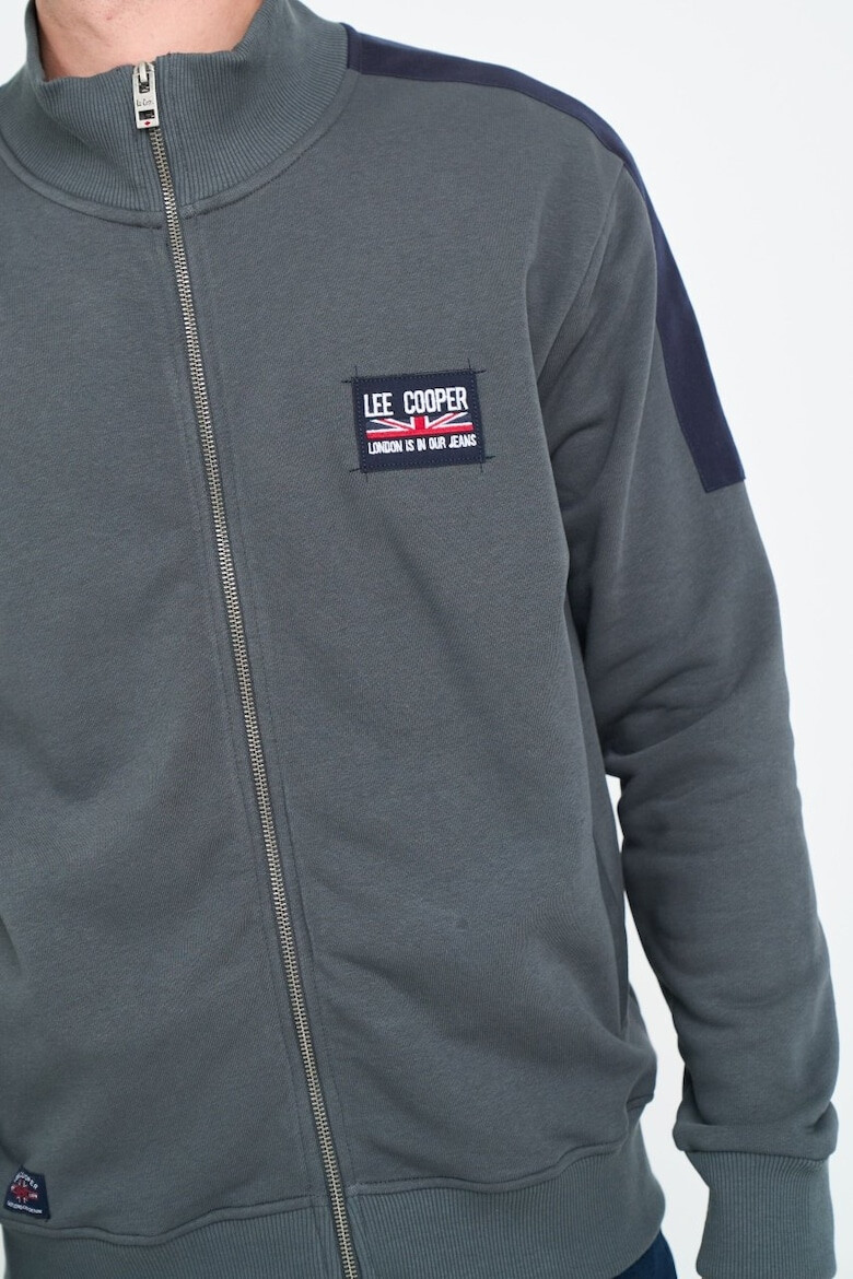 Lee Cooper Hanorac barbat cu logo si buzunare Gri - Pled.ro