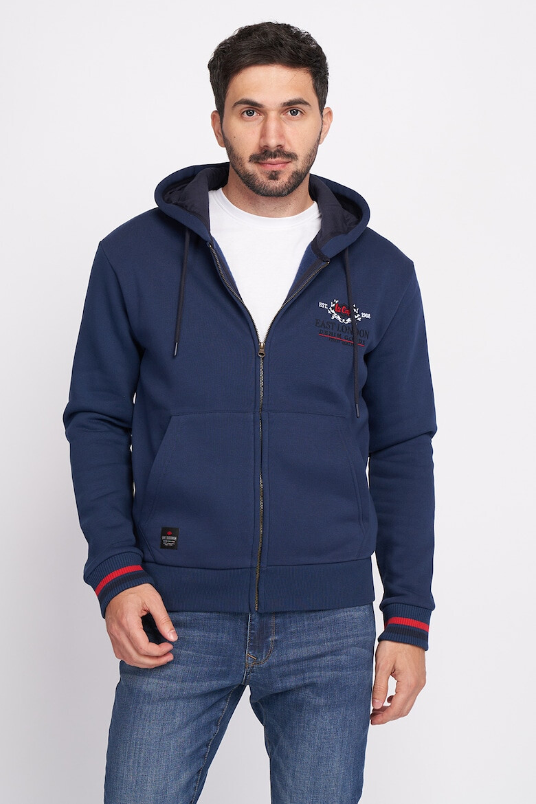 Lee Cooper Hanorac cu fermoar si buzunare frontale - Pled.ro