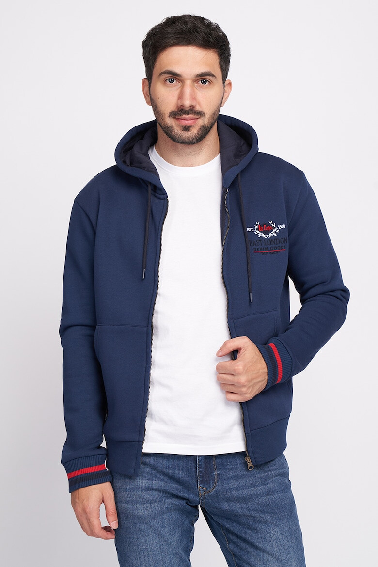 Lee Cooper Hanorac cu fermoar si buzunare frontale - Pled.ro