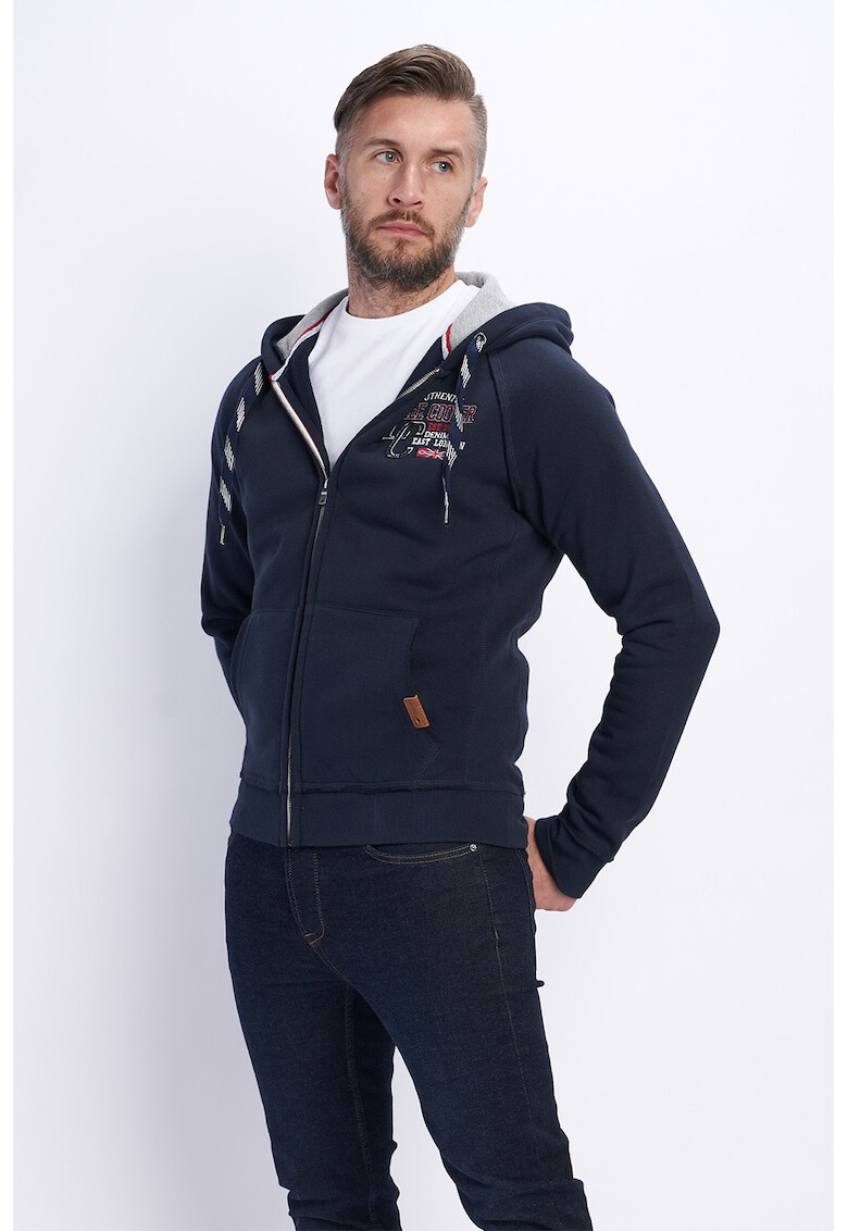 Lee Cooper Hanorac cu fermoar si maneci raglan - Pled.ro