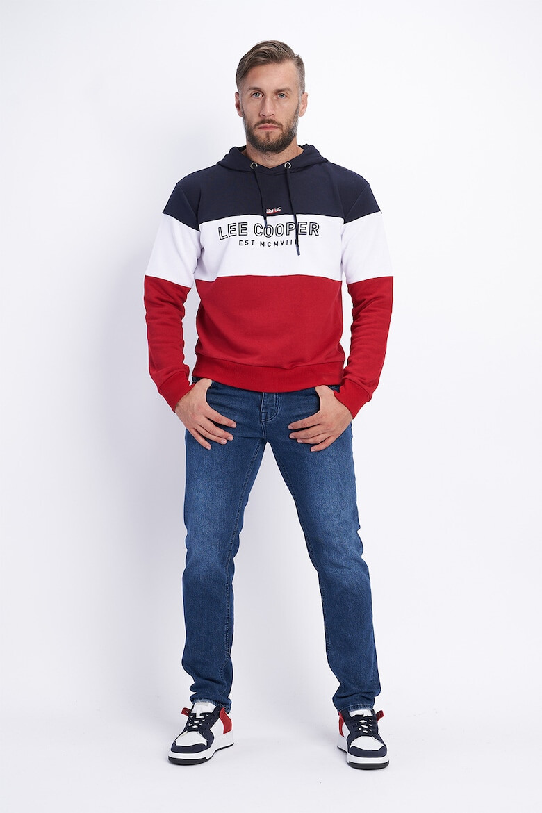 Lee Cooper Hanorac cu model colorblock si imprimeu logo - Pled.ro