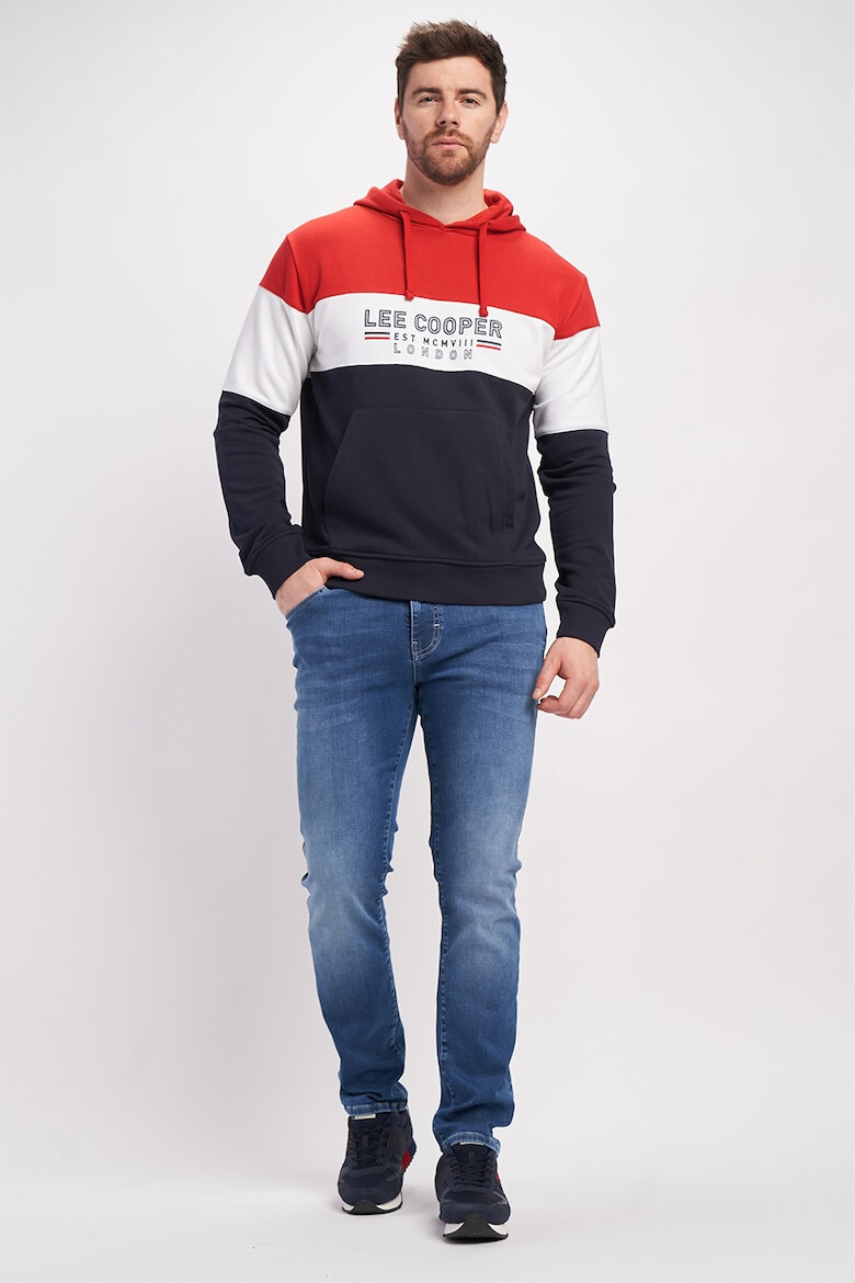 Lee Cooper Hanorac cu model colorblock si imprimeu logo - Pled.ro