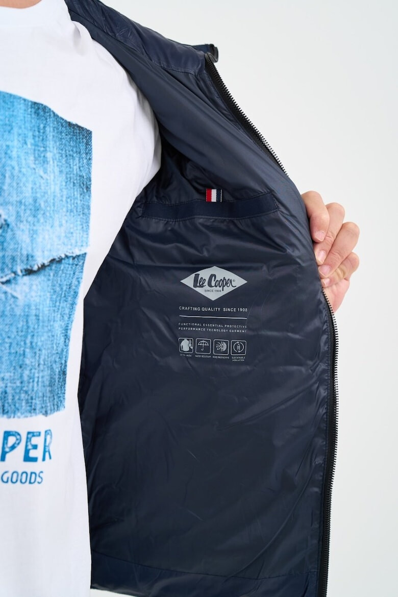 Lee Cooper Jacheta barbat cu gluga si buzunare in lateral Albastru - Pled.ro