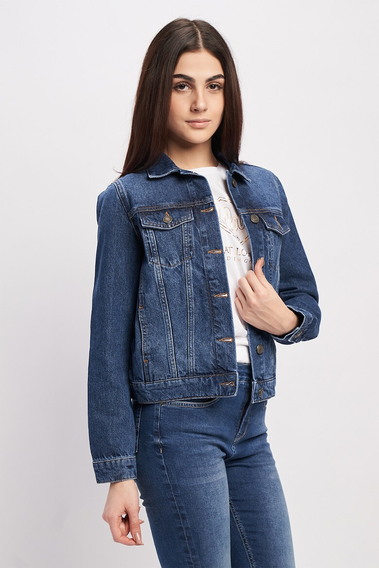 Lee Cooper Jacheta de denim cu buzunare pe piept - Pled.ro