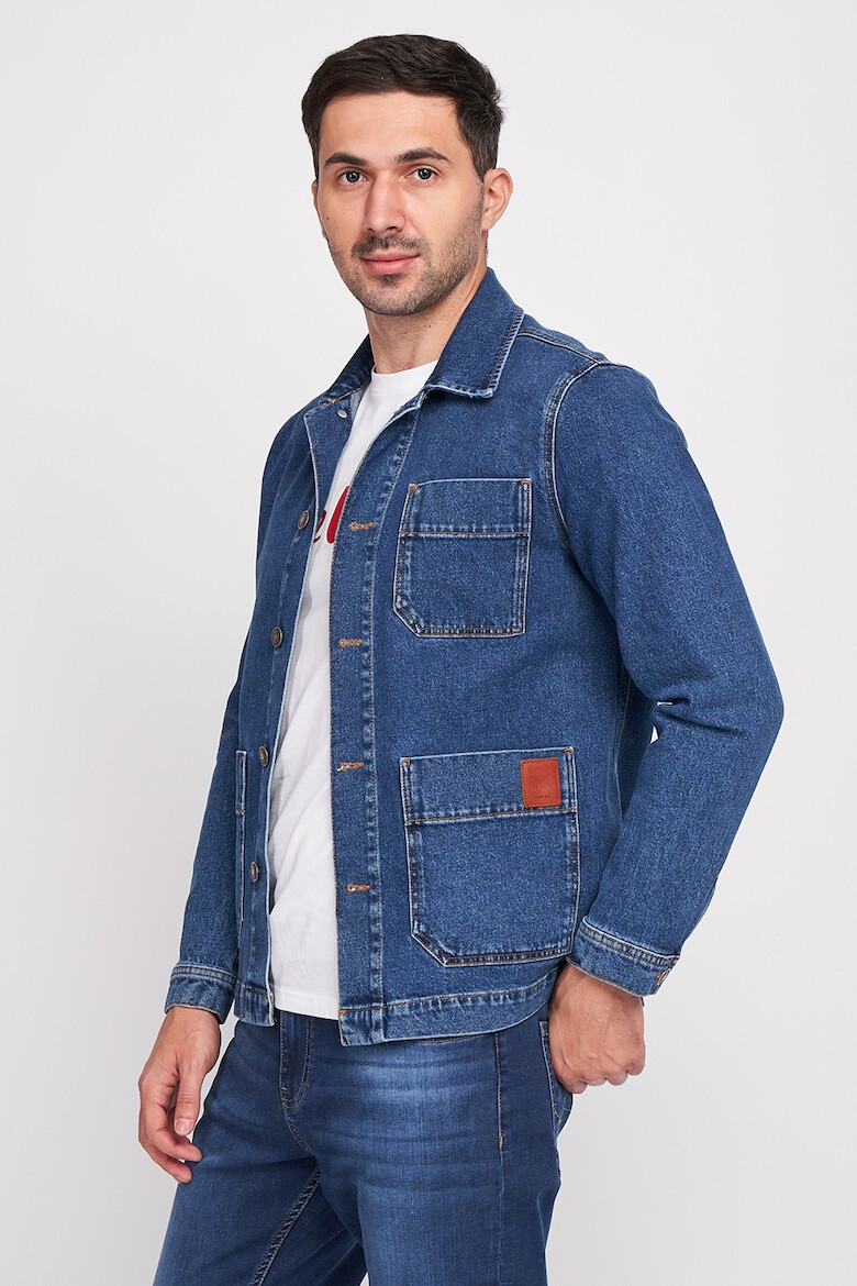 Lee Cooper Jacheta din denim cu buzunare aplicate - Pled.ro