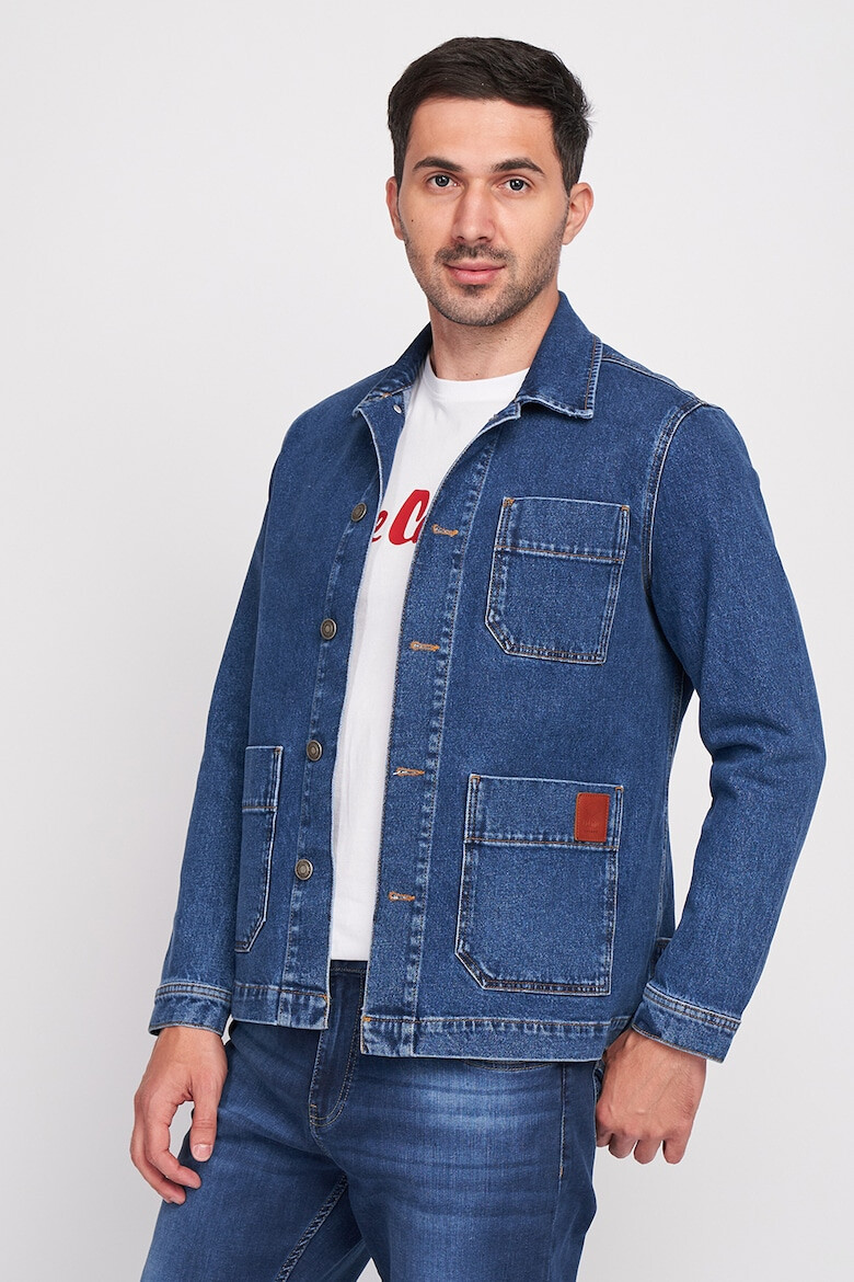 Lee Cooper Jacheta din denim cu buzunare aplicate - Pled.ro