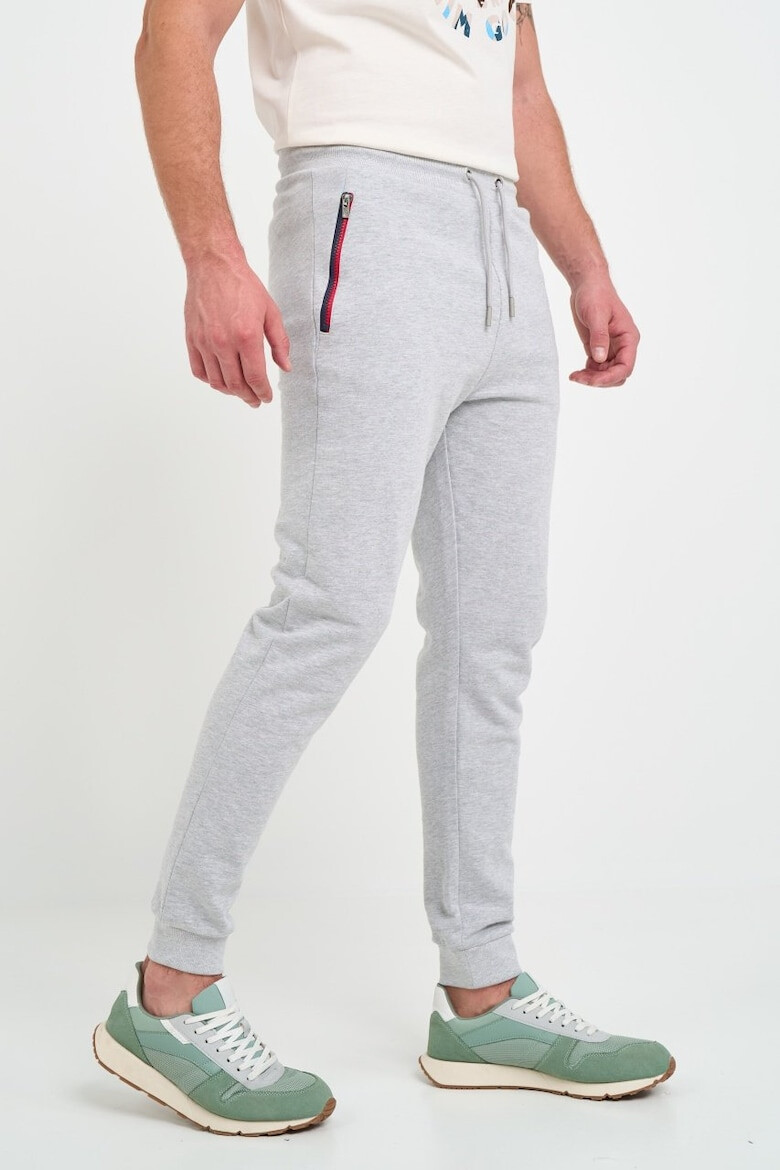 Lee Cooper Pantaloni barbat sport cu buzunare cu fermoar Gri - Pled.ro