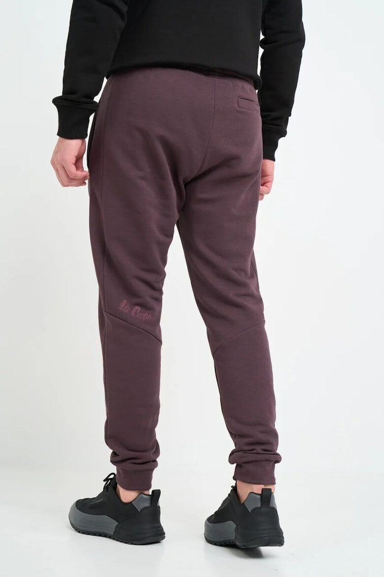 Lee Cooper Pantaloni de trening cu logo si snur - Pled.ro