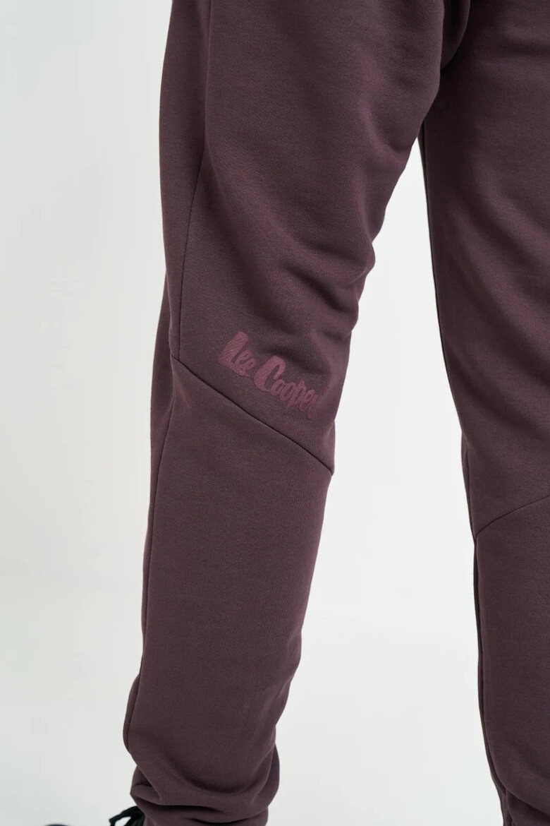 Lee Cooper Pantaloni de trening cu logo si snur - Pled.ro