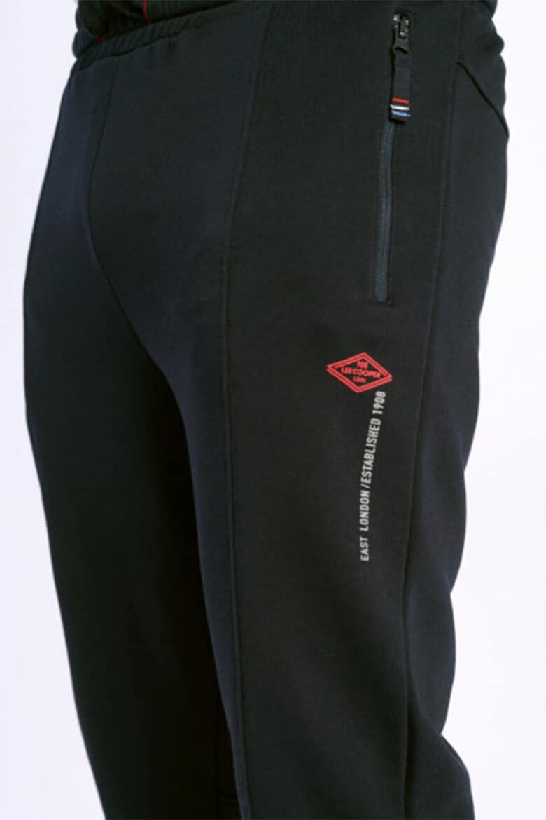 Lee Cooper Pantaloni de trening cu talie medie si snur in talie - Pled.ro