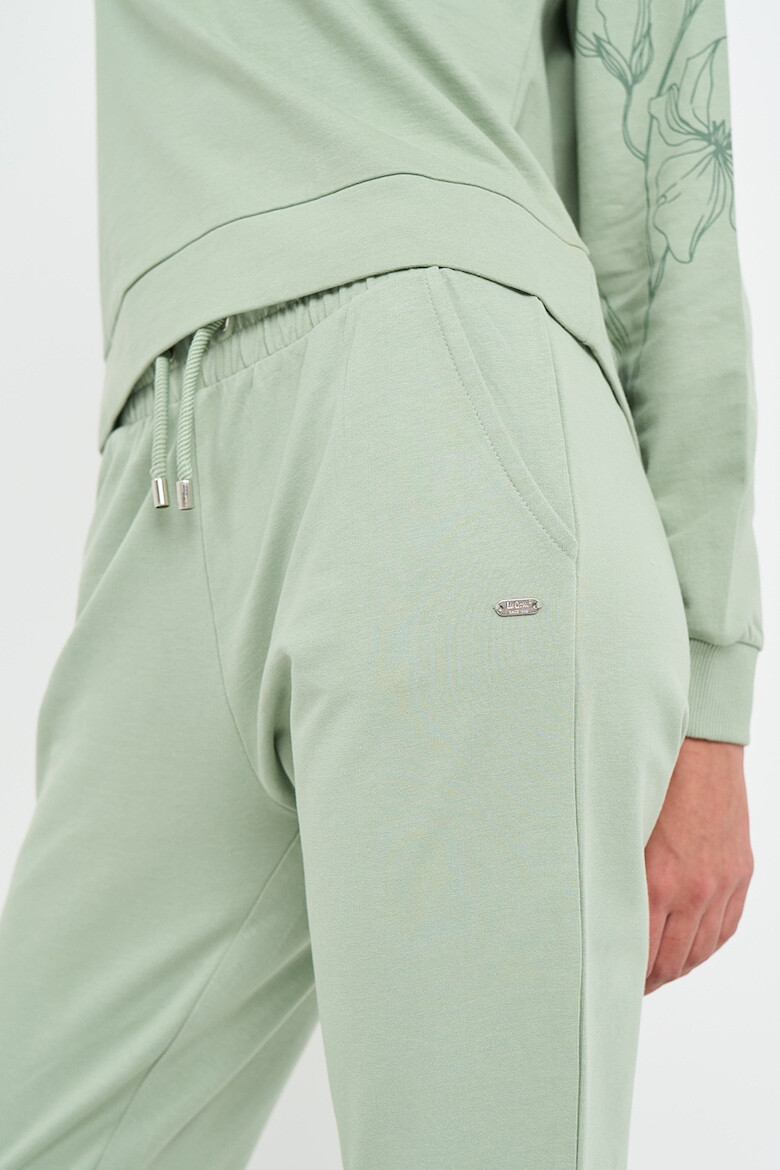 Lee Cooper Pantaloni de trening din bumbac cu buzunare laterale - Pled.ro