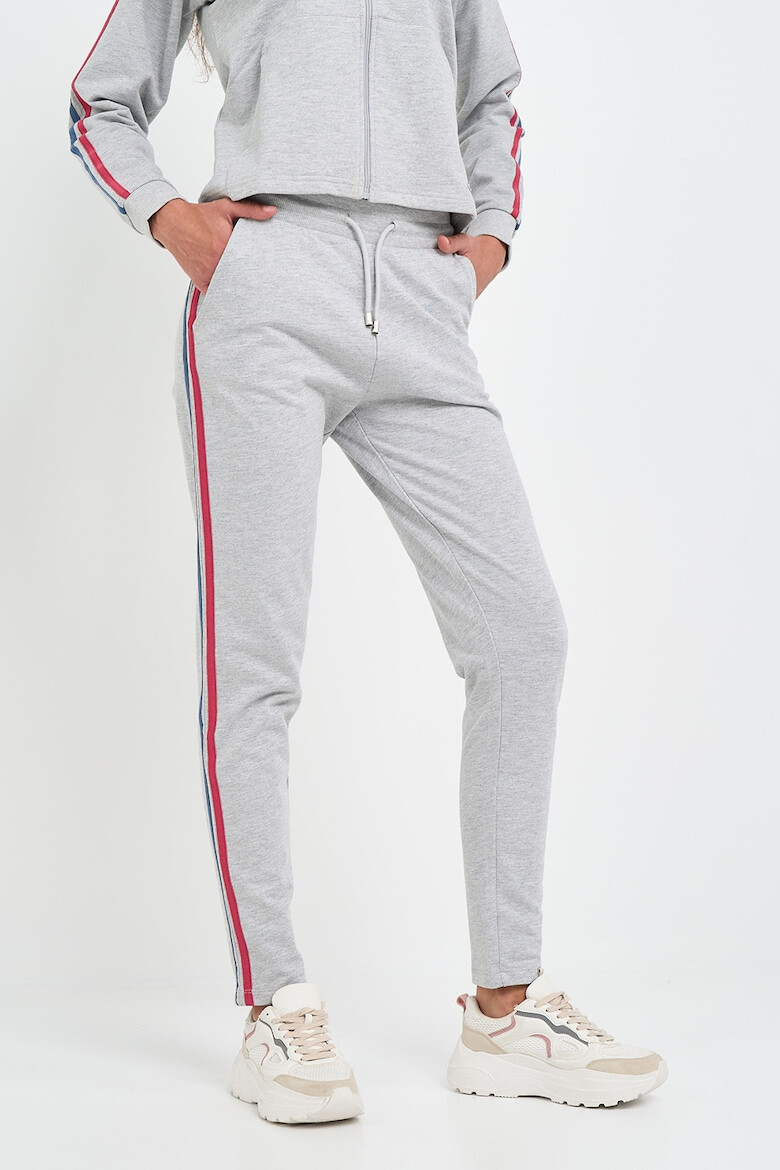 Lee Cooper Pantaloni de trening din bumbac cu garnituri laterale contrastante - Pled.ro